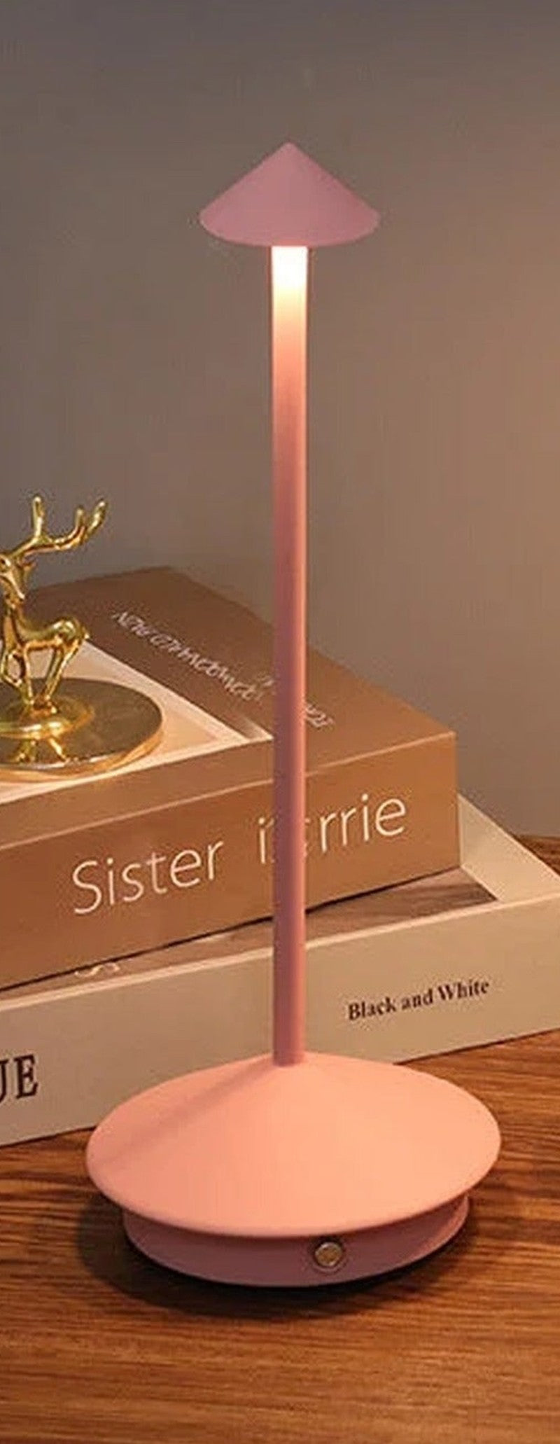 Cordless LED Table Lamp: USB Rechargeable