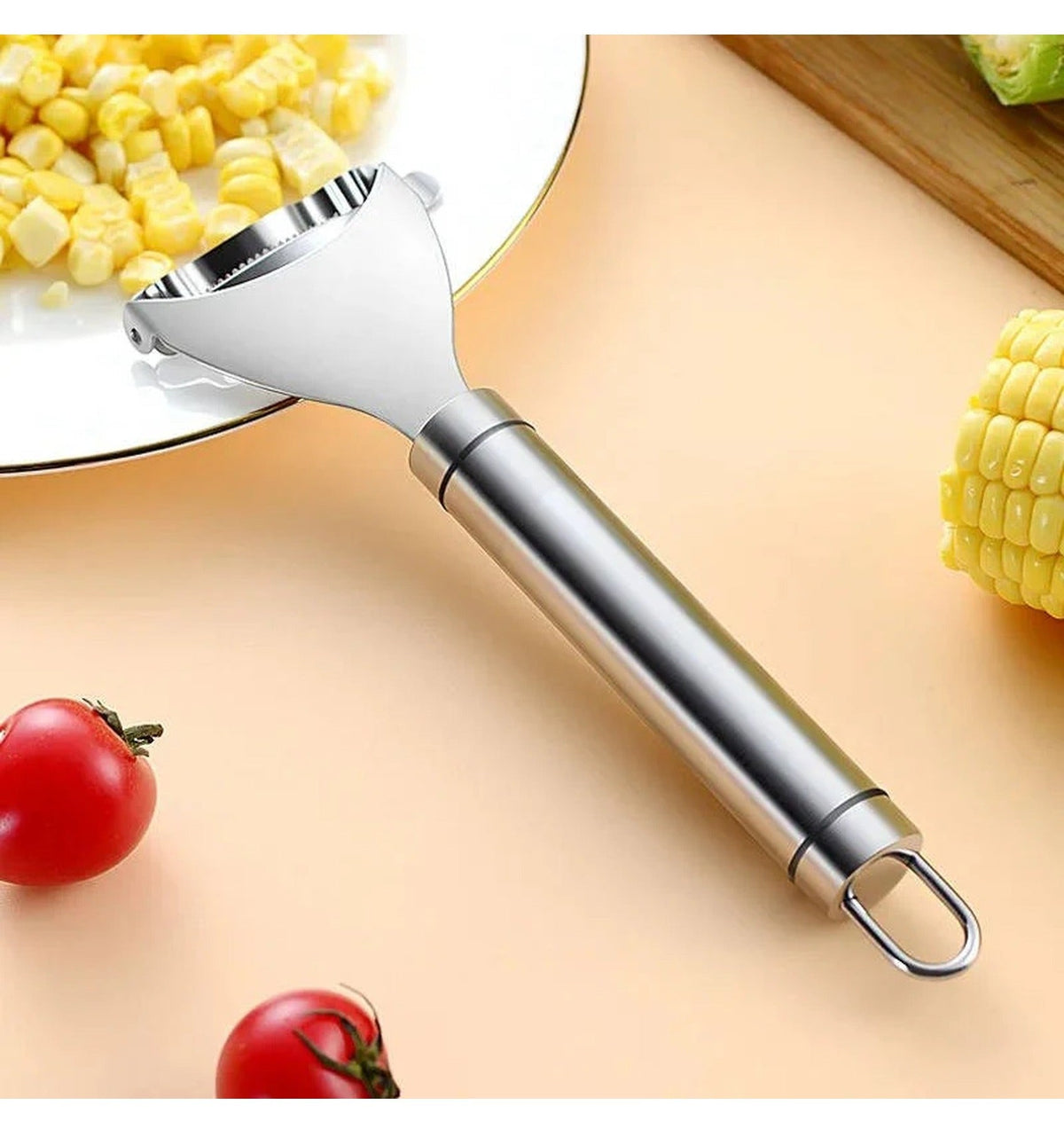 Corn Peeler: Takes Three To Four Rows At Once