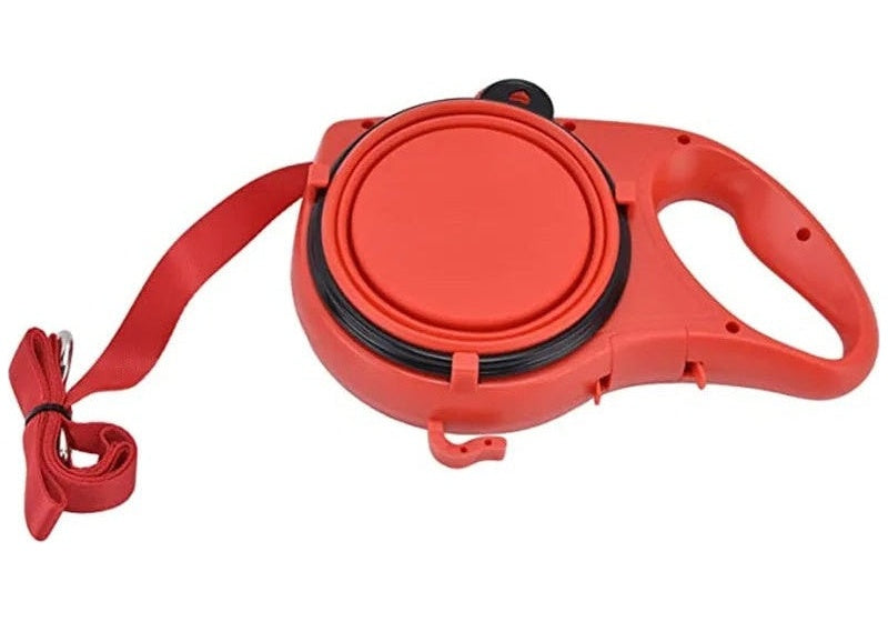 Dog Lead: Water Bottle, Folding Bowl, Bag Holder