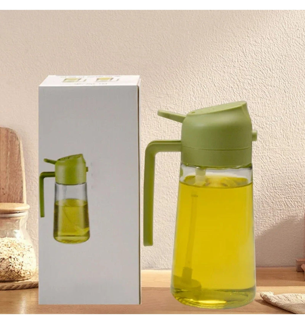 Oil Sprayer and Dispenser: Pour or Spray, Glass