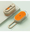 Pet Grooming Brush: Spray Function, USB Rechargeable