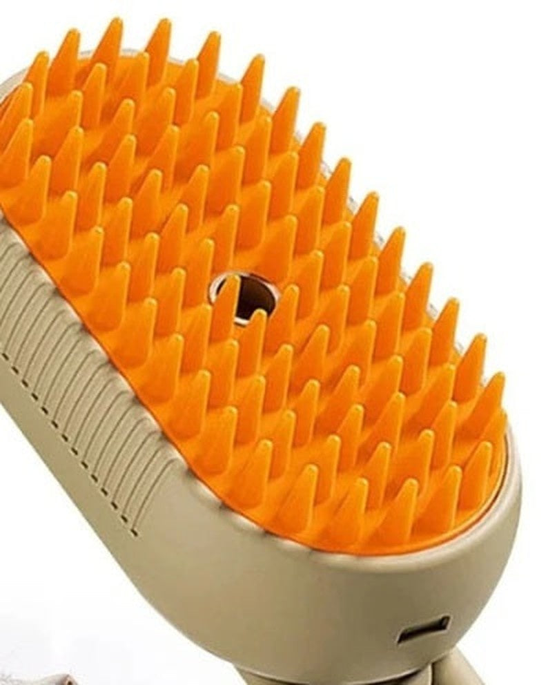 Pet Grooming Brush: Spray Function, USB Rechargeable