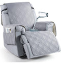 Recliner Chair Cover: Quilted Layers, Side Pockets