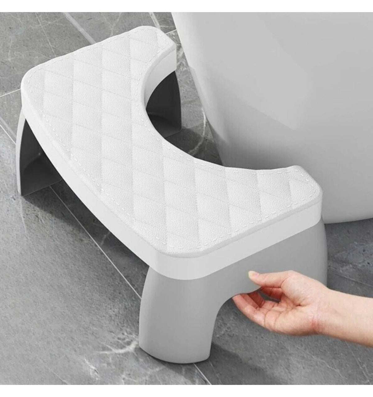 Toilet Step Stool: Non-Slip, Compact