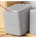 XL Clothes Storage Box: Handles, Detachable Lid