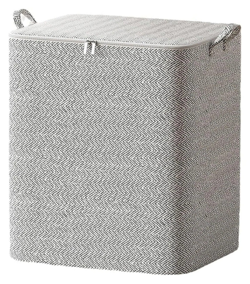 XL Clothes Storage Box: Handles, Detachable Lid